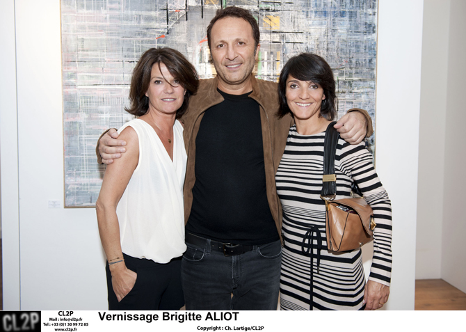 Vernissage de la peintre Brigitte Aliot a la galerie 38