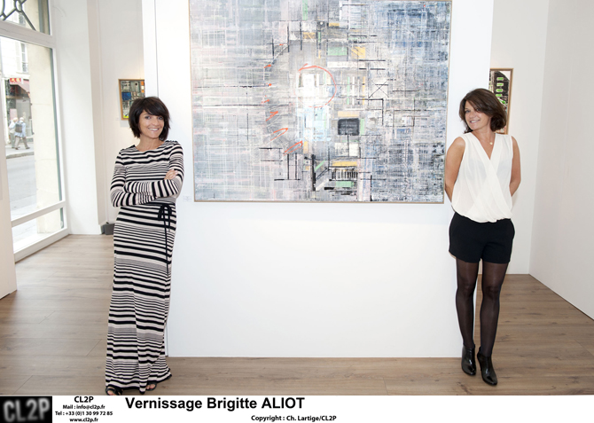 Vernissage de la peintre Brigitte Aliot a la galerie 38